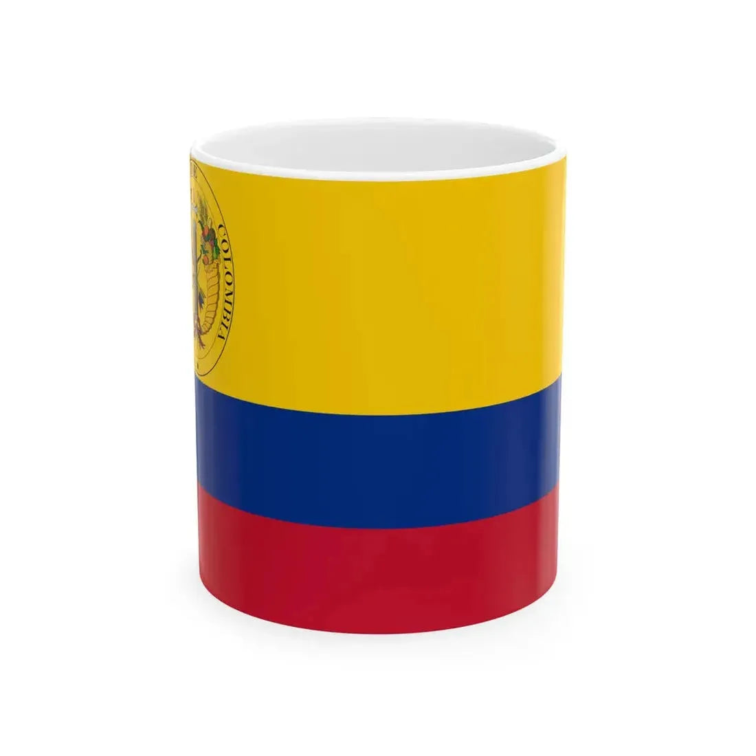 Third flag of the Gran Colombia (Colombia) White Coffee Mug 11oz - Go Mug Yourself
