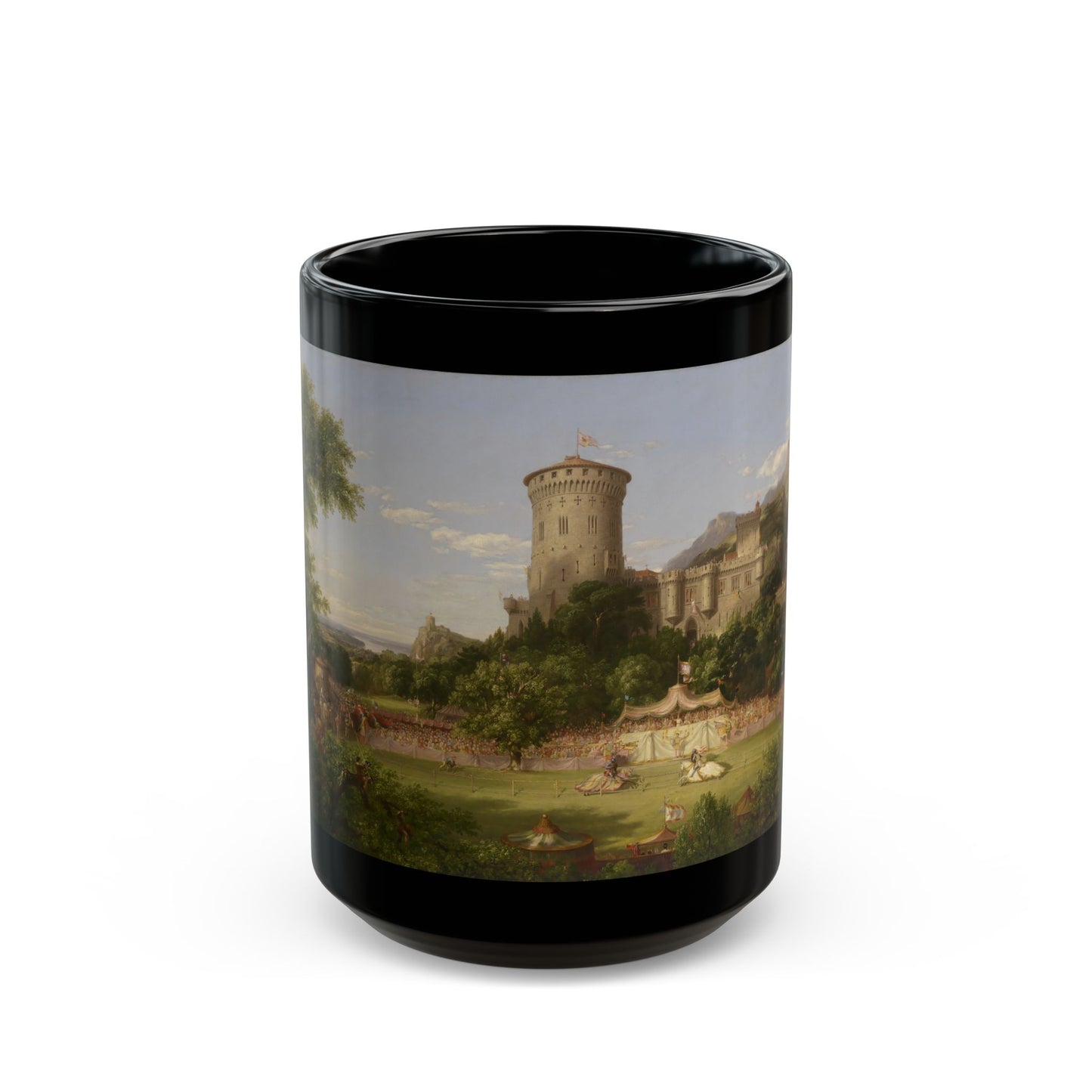 Thomas Cole (1801-1848) The past - 1838 - Black Coffee Mug-15oz-Go Mug Yourself
