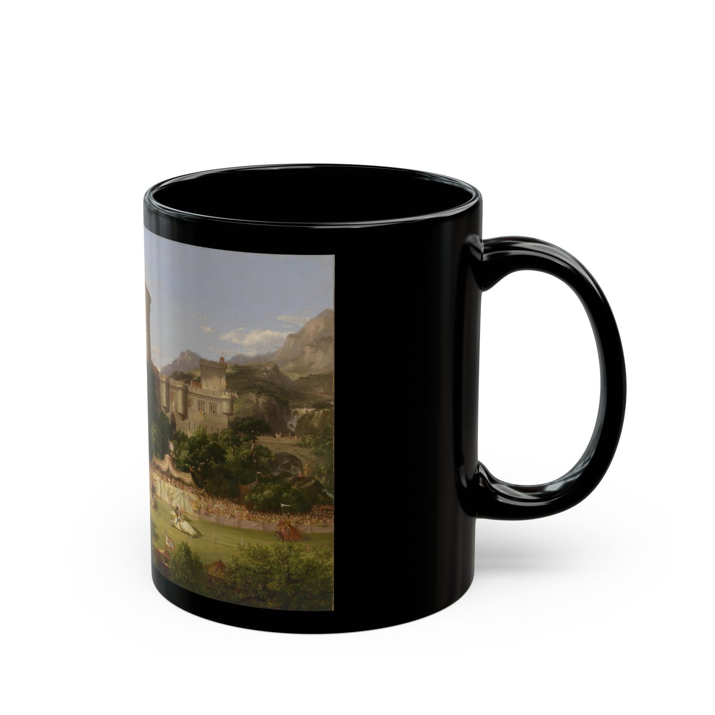 Thomas Cole (1801-1848) The past - 1838 - Black Coffee Mug-Go Mug Yourself