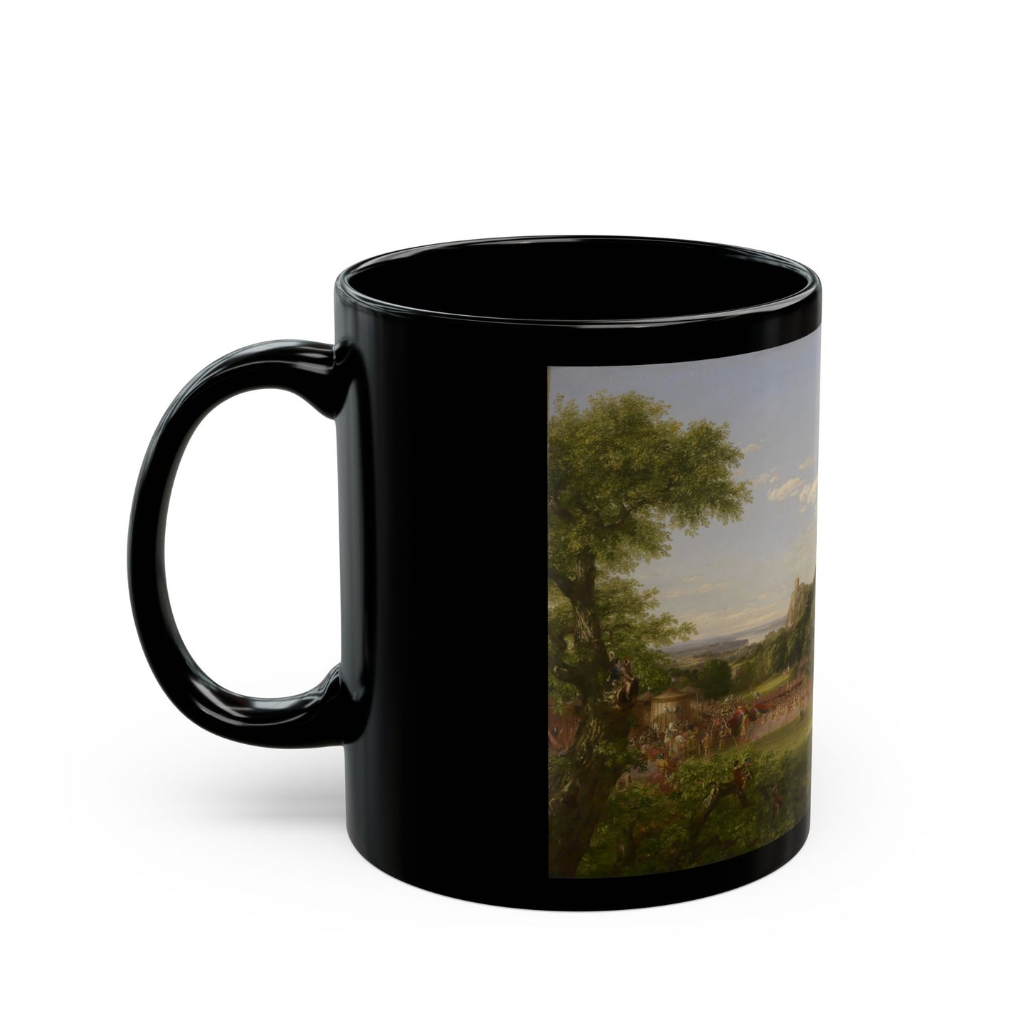 Thomas Cole (1801-1848) The past - 1838 - Black Coffee Mug-Go Mug Yourself