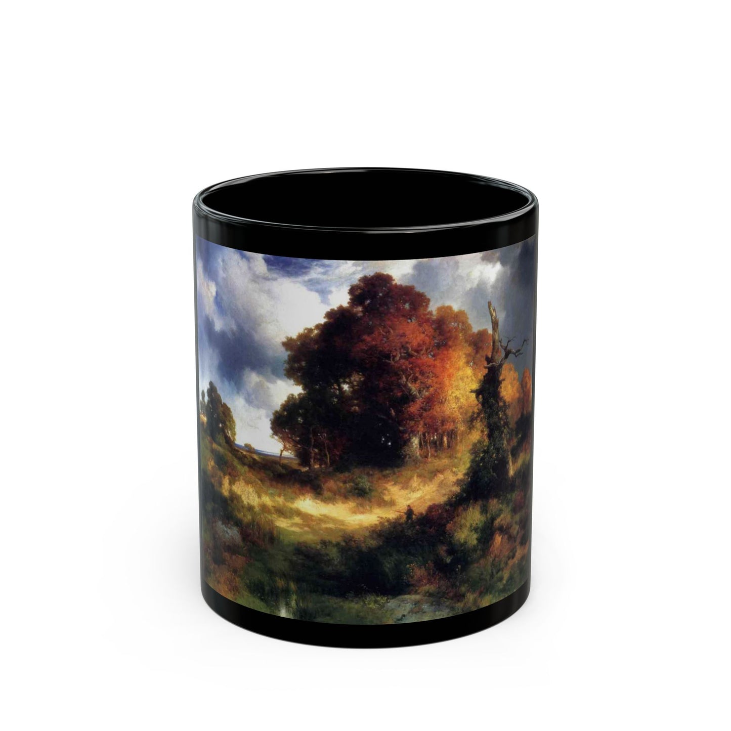 Thomas Moran (1837-1926) autumn - c1893-1897 - Black Coffee Mug-11oz-Go Mug Yourself