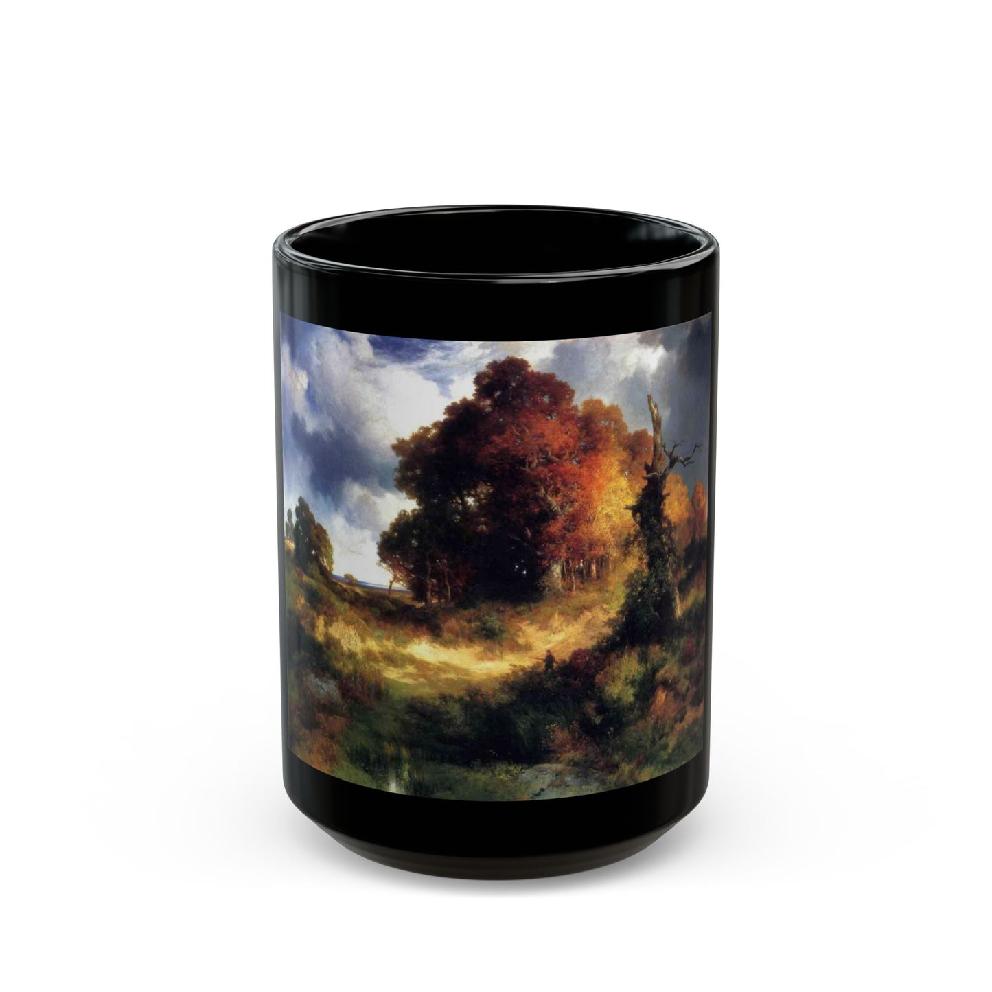 Thomas Moran (1837-1926) autumn - c1893-1897 - Black Coffee Mug-15oz-Go Mug Yourself