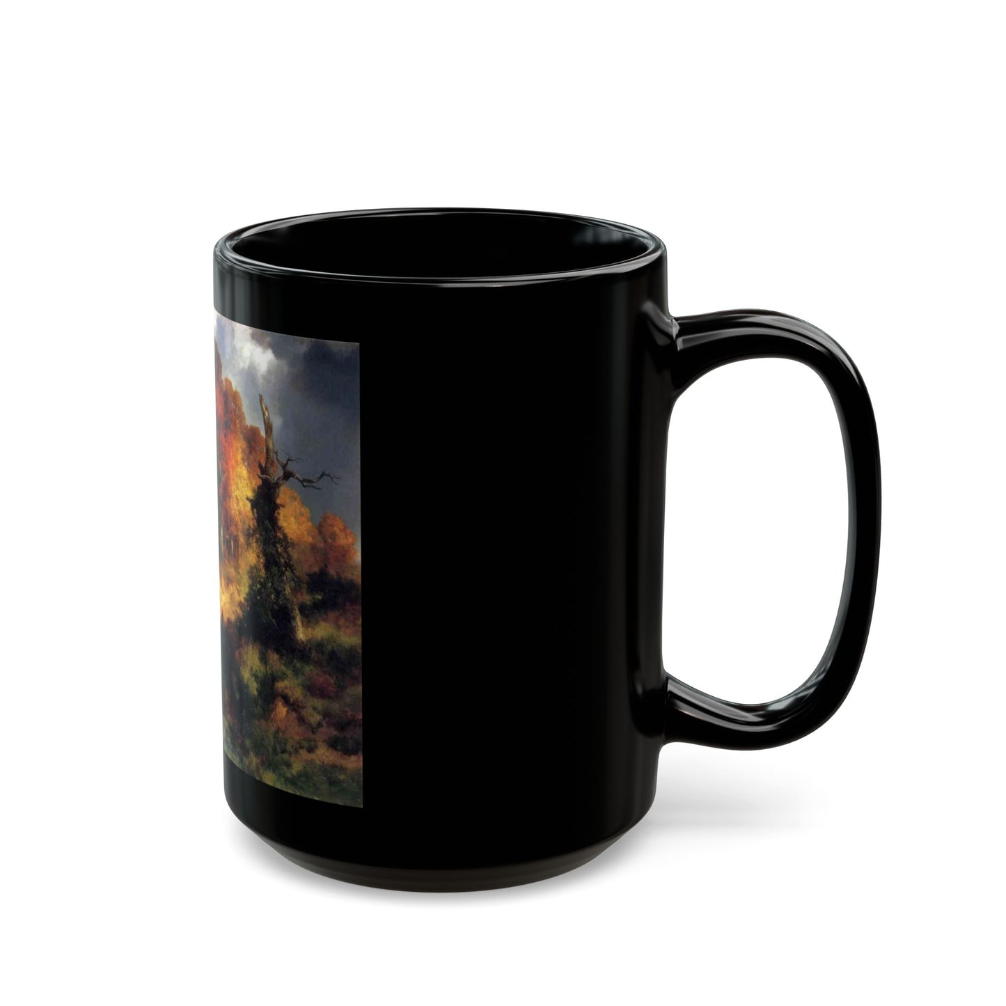 Thomas Moran (1837-1926) autumn - c1893-1897 - Black Coffee Mug-Go Mug Yourself