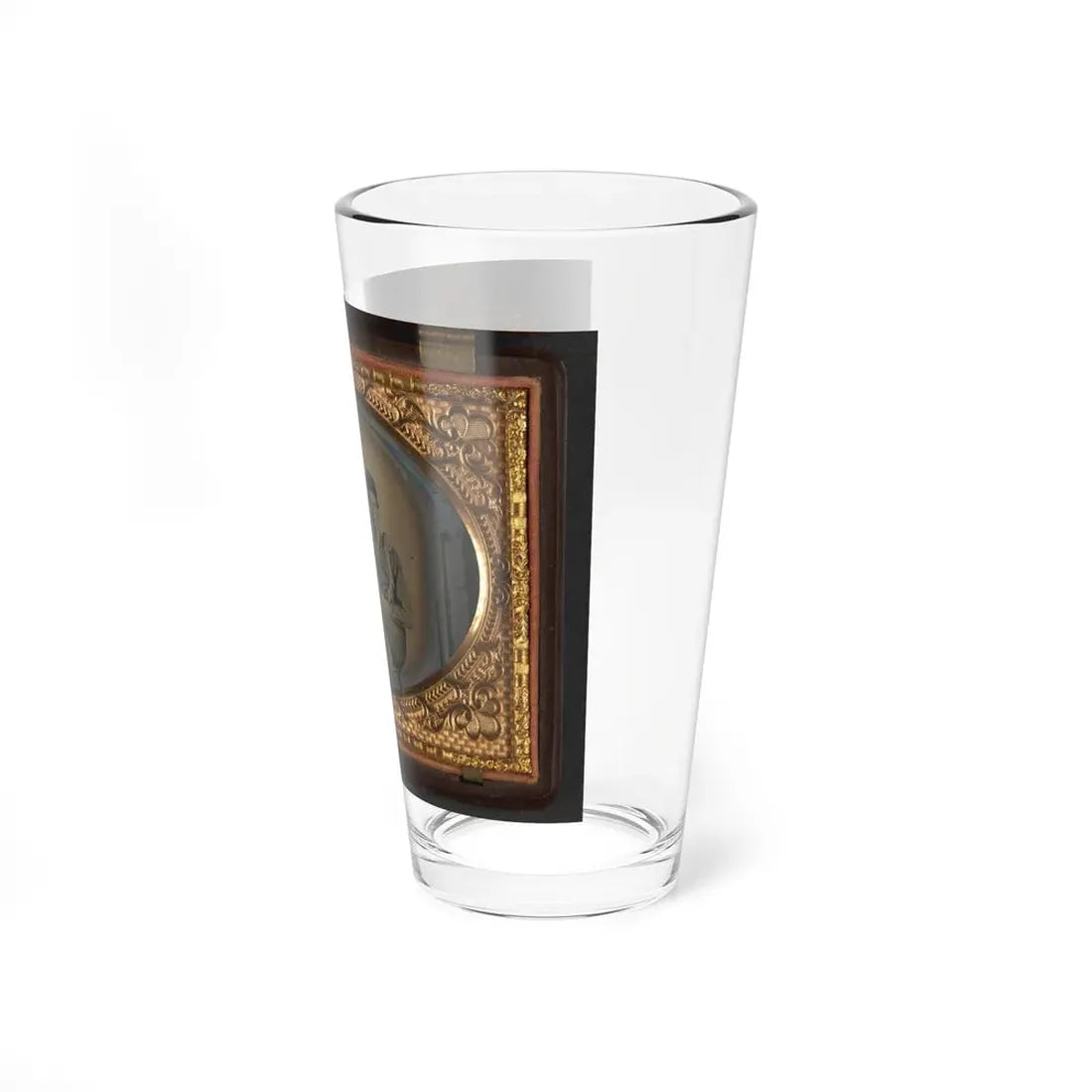 Three Unidentified Soldiers In Forage Caps With Musket, Probably Union Uniforms (U.S. Civil War) Pint Glass 16oz - Go Mug Yourself