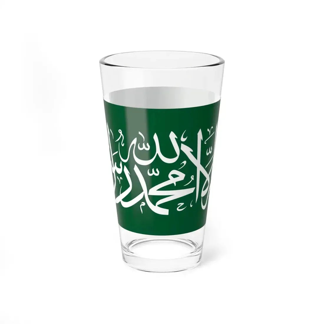 Thuluth script from the flag of Saudi Arabia (Saudi Arabia) Pint Glass 16oz 16oz - Go Mug Yourself