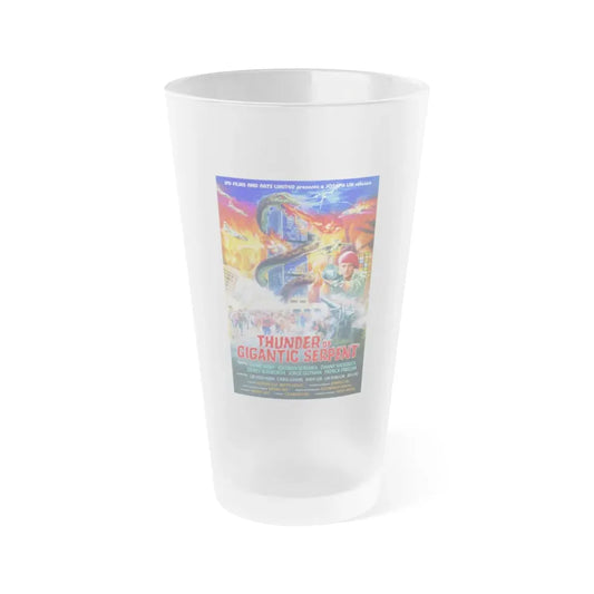 THUNDER OF GIGANTIC SERPENT 1988 Movie Poster - Frosted Pint Glass 16oz Default Title - Go Mug Yourself