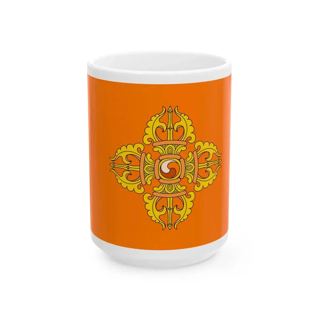 Tibetan Army flag 1 (China) White Coffee Mug 15oz - Go Mug Yourself