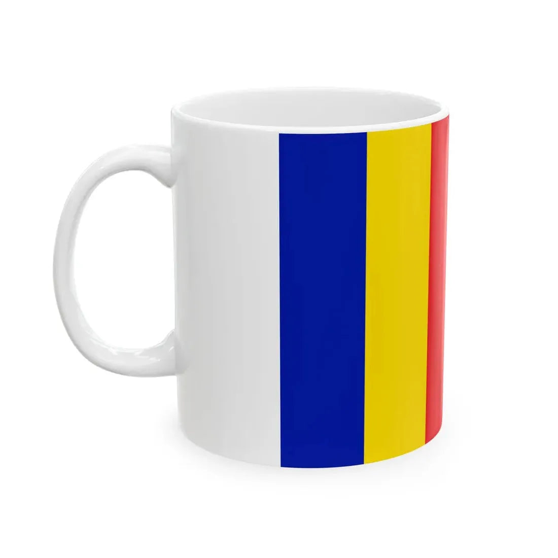 Tibetan buddhist flag (China) White Coffee Mug - Go Mug Yourself