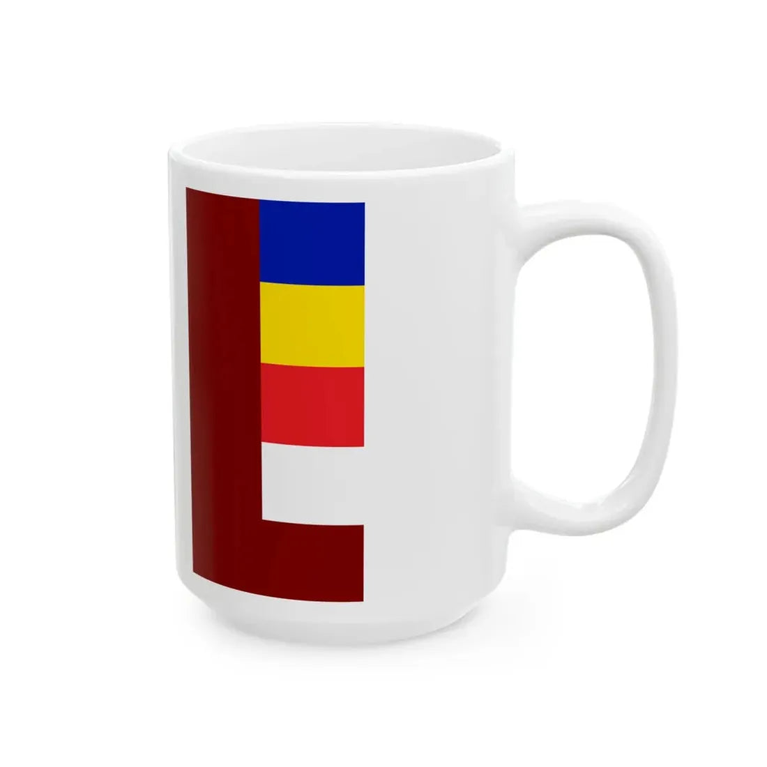 Tibetan buddhist flag (China) White Coffee Mug - Go Mug Yourself