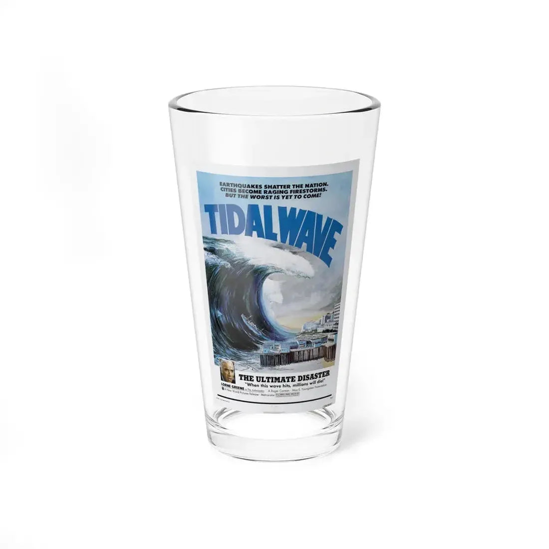 TIDAL WAVE (JAPAN SINKS) 1973 Movie Poster - Pint Glass 16oz 16oz - Go Mug Yourself