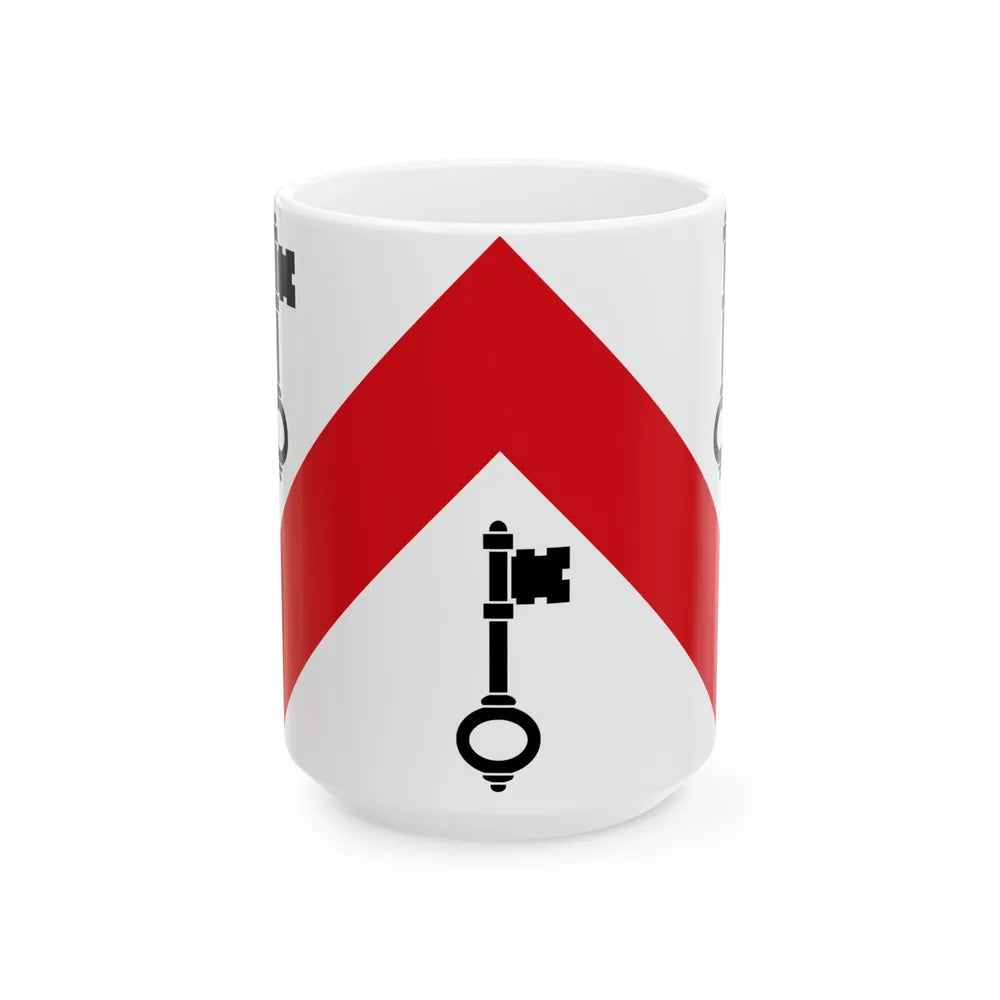 Tielt vlag (Belgium) White Coffee Mug 15oz - Go Mug Yourself