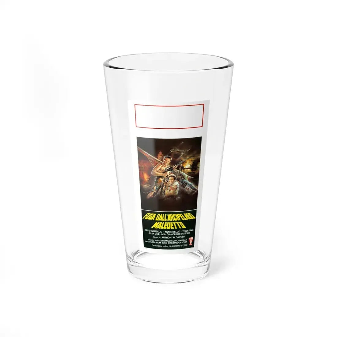 TIGER JOE 1982 Movie Poster - Pint Glass 16oz 16oz - Go Mug Yourself