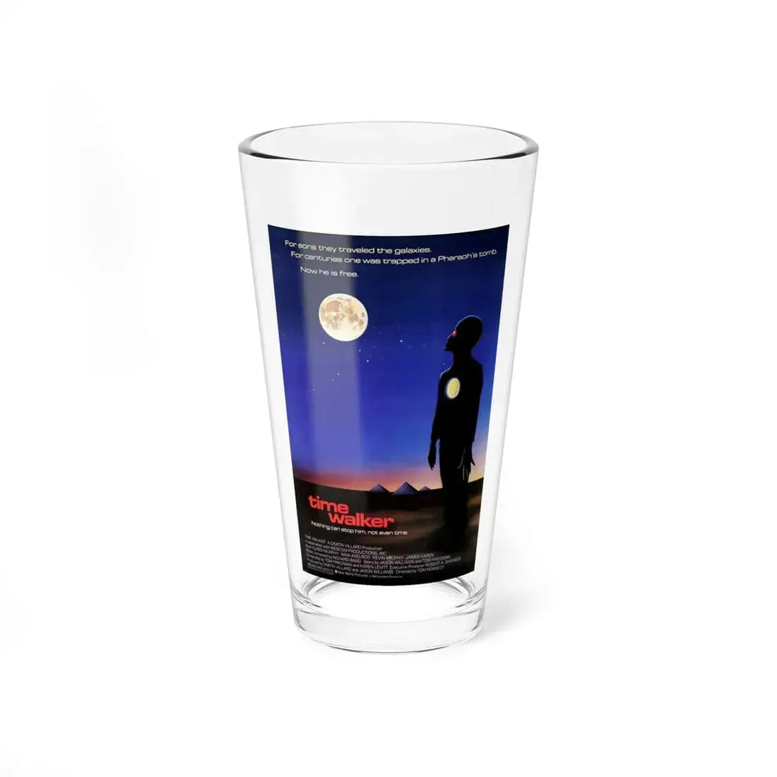 TIME WALKER 1982 Movie Poster - Pint Glass 16oz 16oz - Go Mug Yourself
