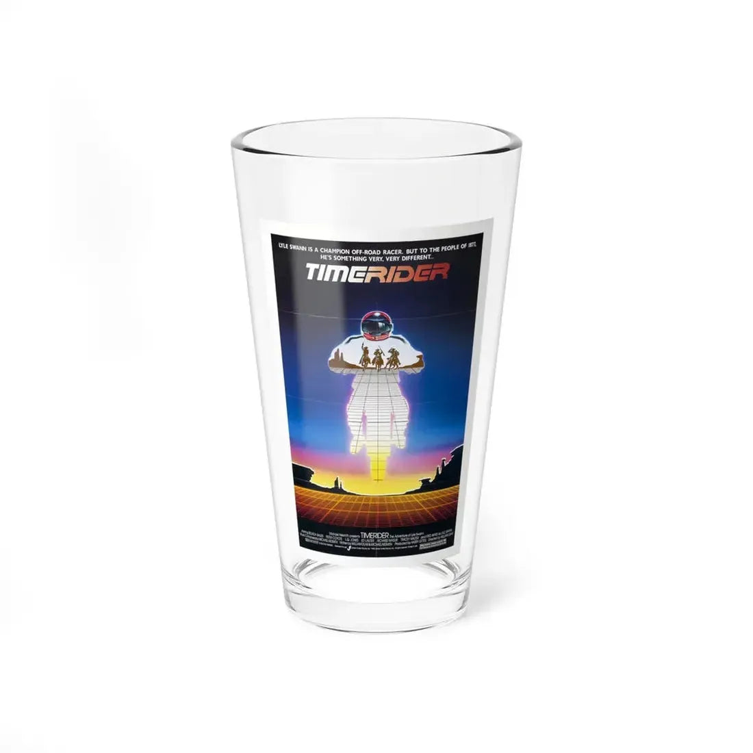 TIMERIDER 1982 Movie Poster - Pint Glass 16oz 16oz - Go Mug Yourself