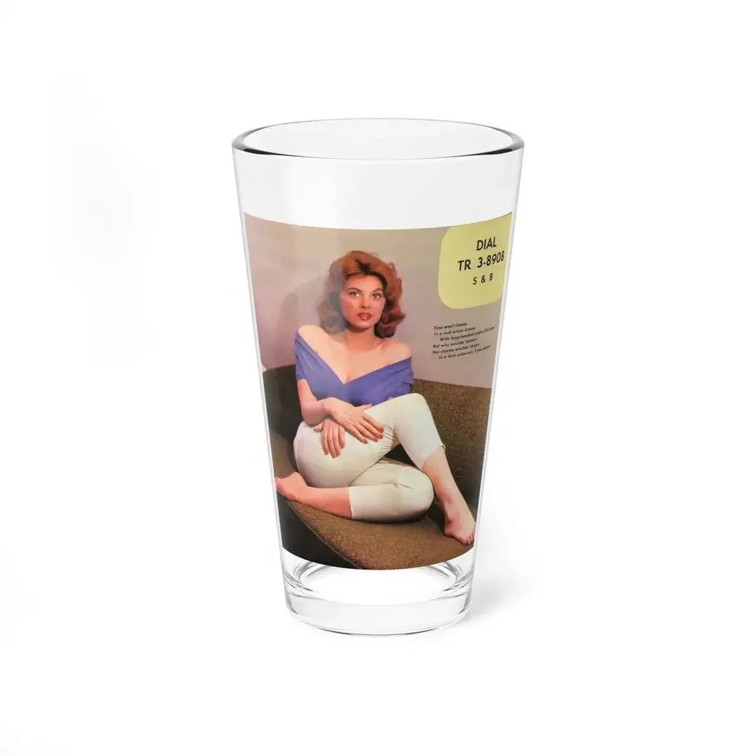 Tina Louise #102 (Vintage Female Icon) Pint Glass 16oz 16oz - Go Mug Yourself