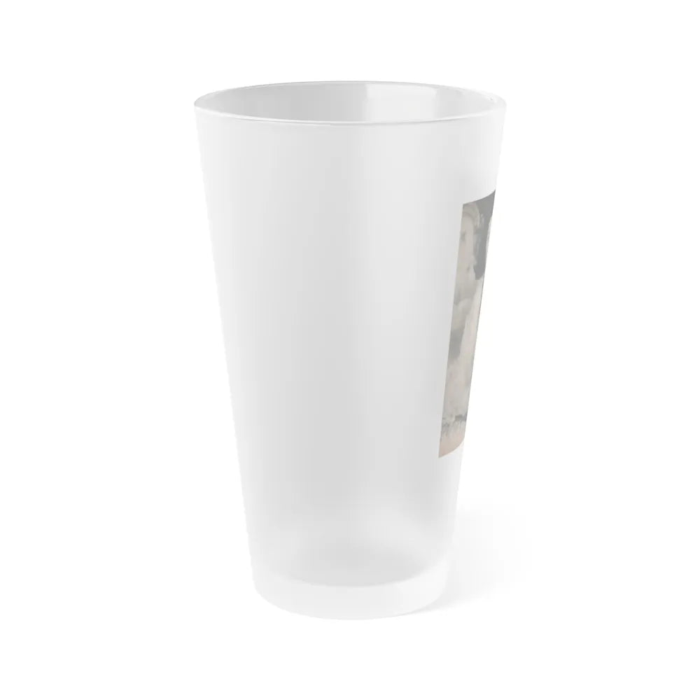 Tina Louise #124 - Bachelor Pin-Ups Issue #01 '57 - 1 B&W Photo (Vintage Female Icon) Frosted Pint Glass 16oz-Go Mug Yourself