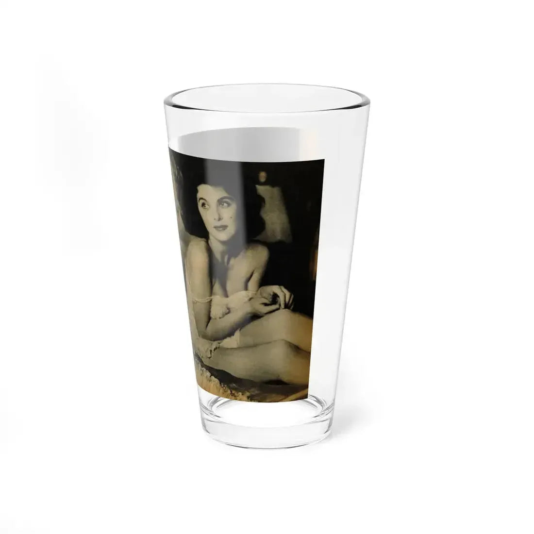 Tina Louise #125 - Bachelor Pin-Ups Issue #01 '57 - 2 Pages, 2 B&W Photos, Caption & Brief Article (Vintage Female Icon) Pint Glass 16oz - Go Mug Yourself