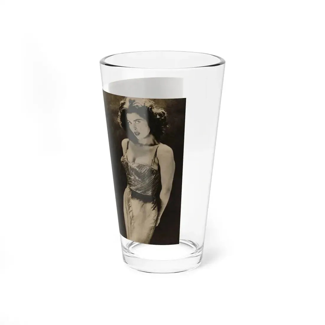 Tina Louise #134 - 2 Pages, 2 B&W Photos from PIC Digest Mag. September '58 (Vintage Female Icon) Pint Glass 16oz - Go Mug Yourself