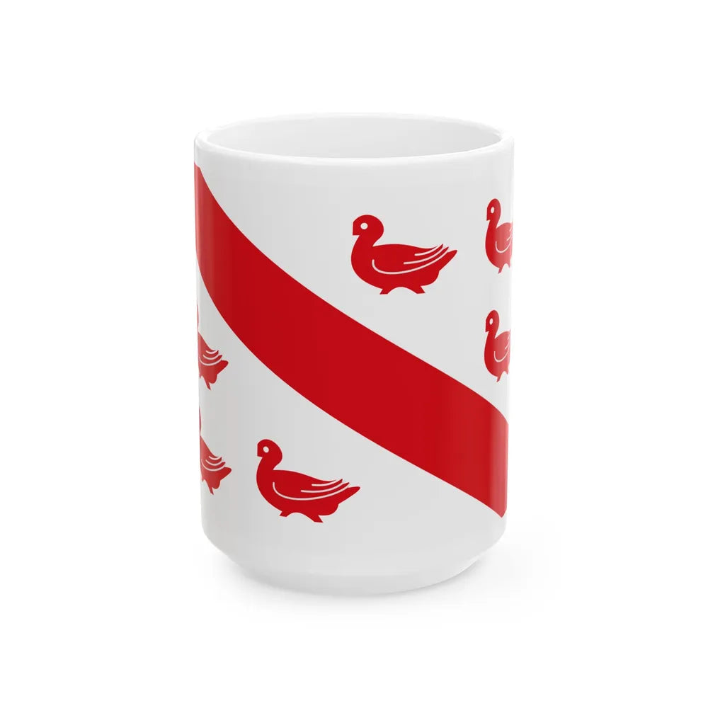 Tinlot vlag (Belgium) White Coffee Mug 15oz - Go Mug Yourself