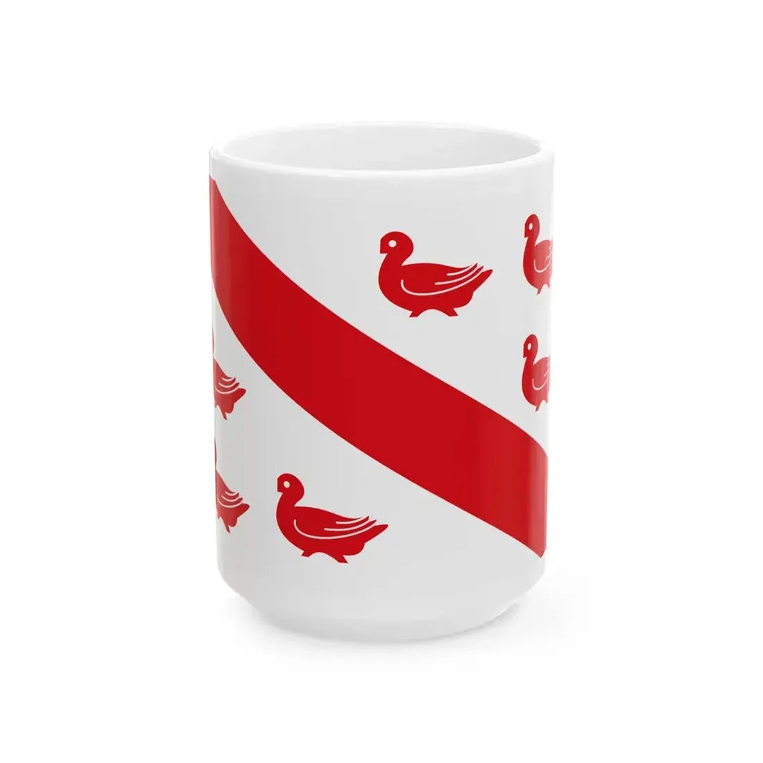 Tinlot vlag (Belgium) White Coffee Mug 15oz - Go Mug Yourself