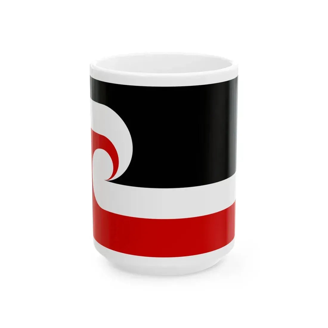 Tino Rangatiratanga Maori sovereignty movement flag (New Zealand) White Coffee Mug 15oz - Go Mug Yourself