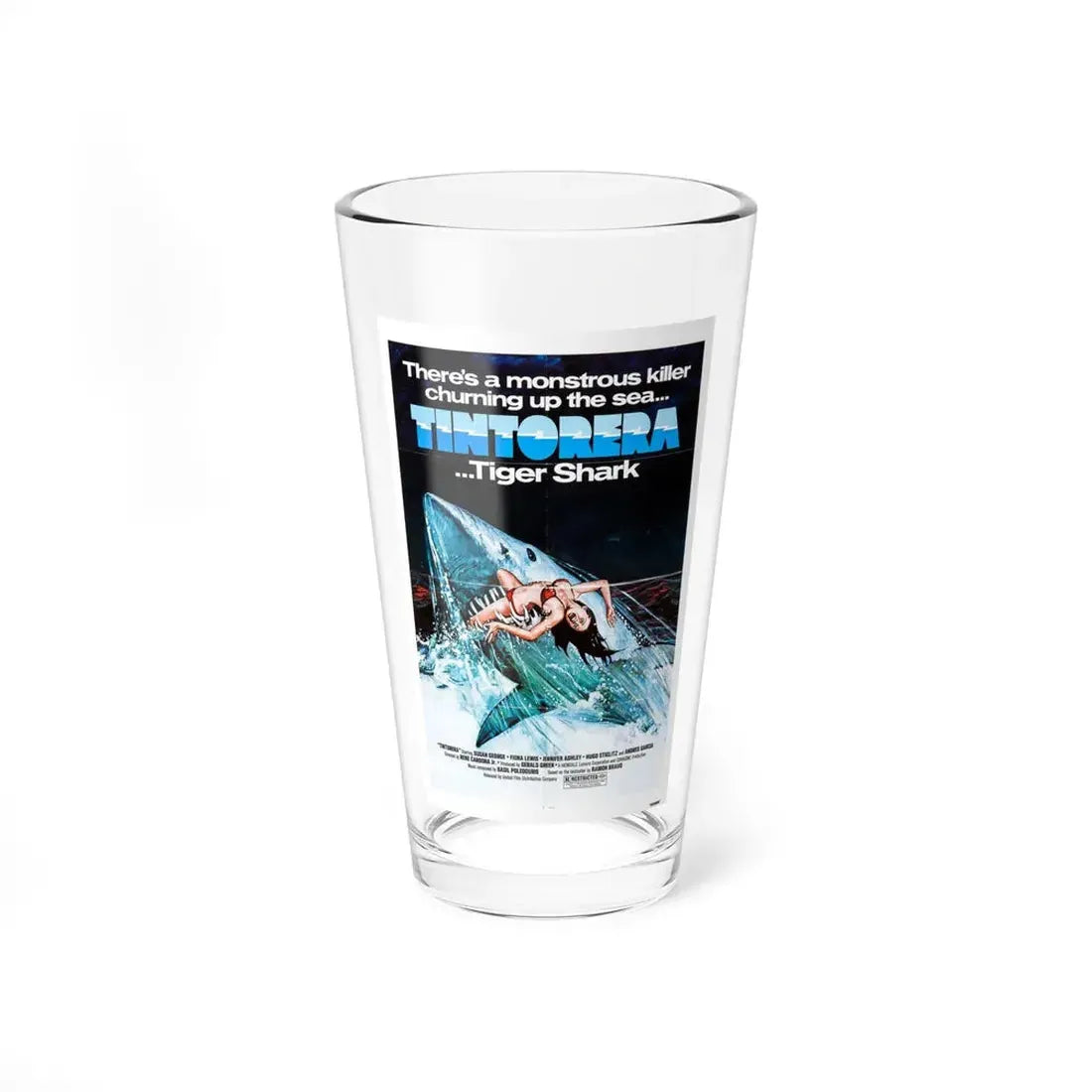 TINTORERA 1977 Movie Poster - Pint Glass 16oz 16oz - Go Mug Yourself
