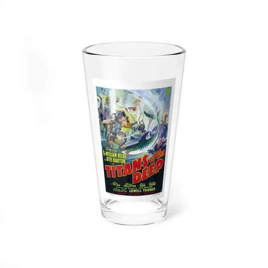 TITANS OF THE DEEP 1938 Movie Poster - Pint Glass 16oz 16oz - Go Mug Yourself