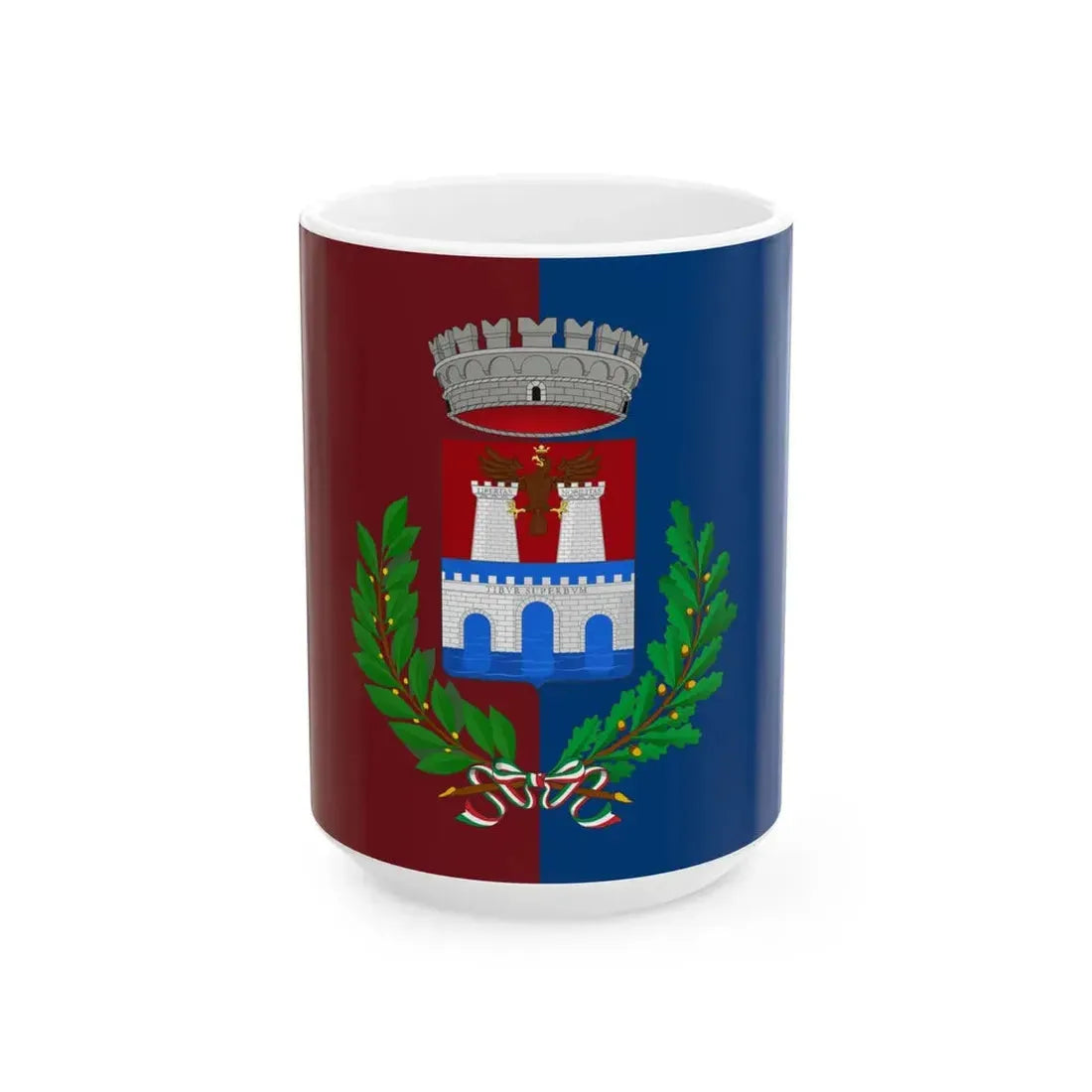 Tivoli-Bandiera (Italy) White Coffee Mug 15oz - Go Mug Yourself