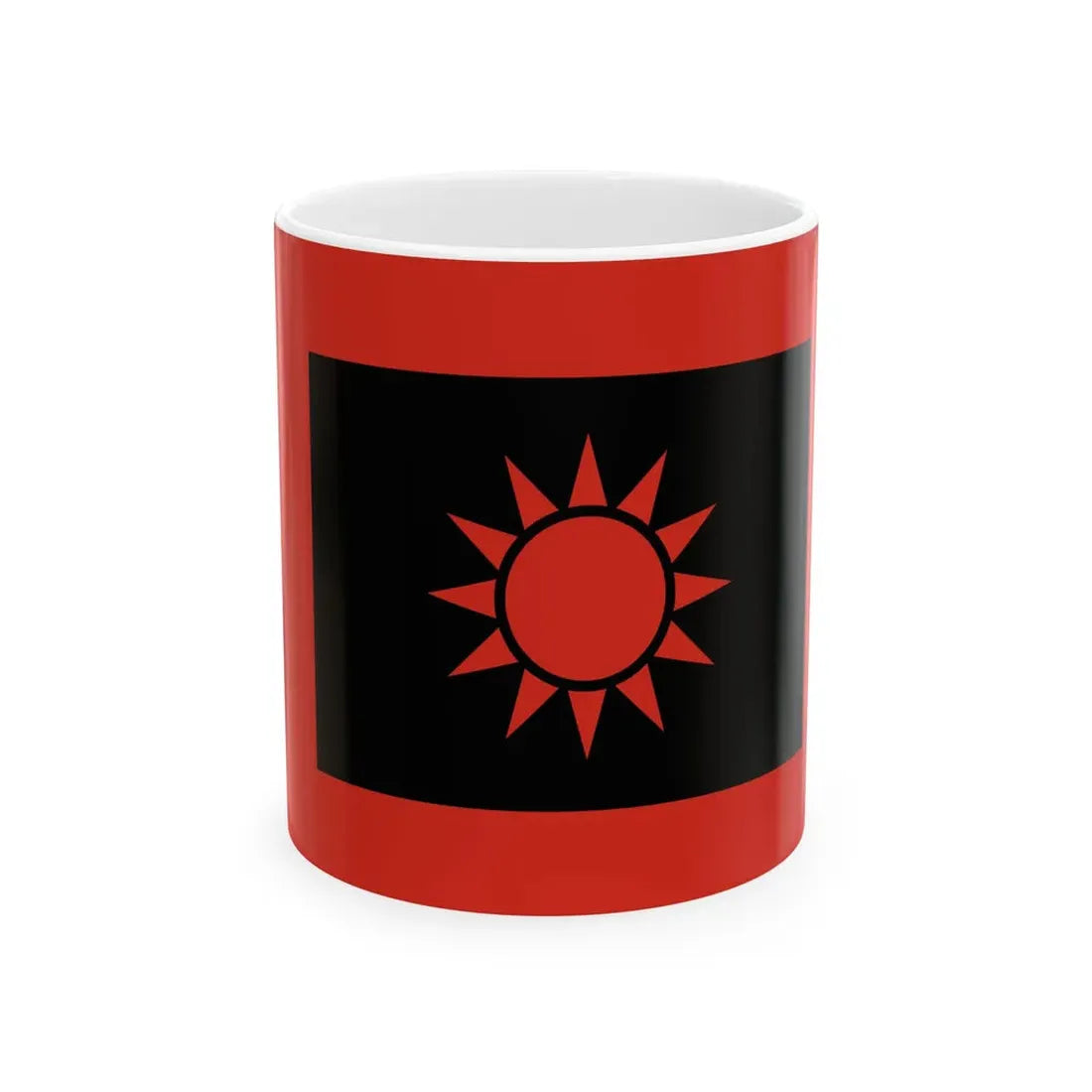 TNO Flag of the National Protection Army (China) White Coffee Mug 11oz - Go Mug Yourself