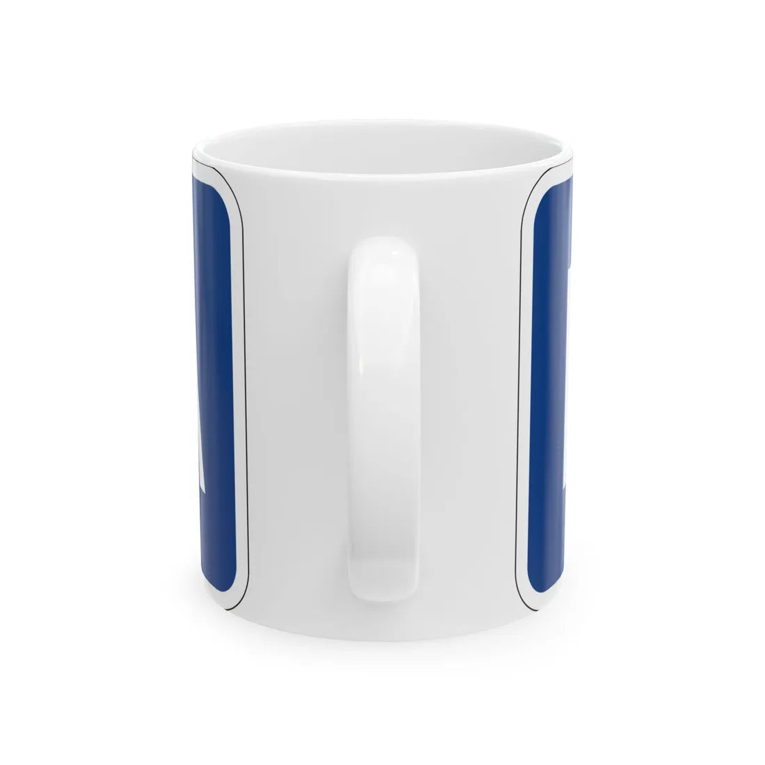 To plate blue es (Puerto Rico) (Road Sign) White Coffee Mug - Go Mug Yourself