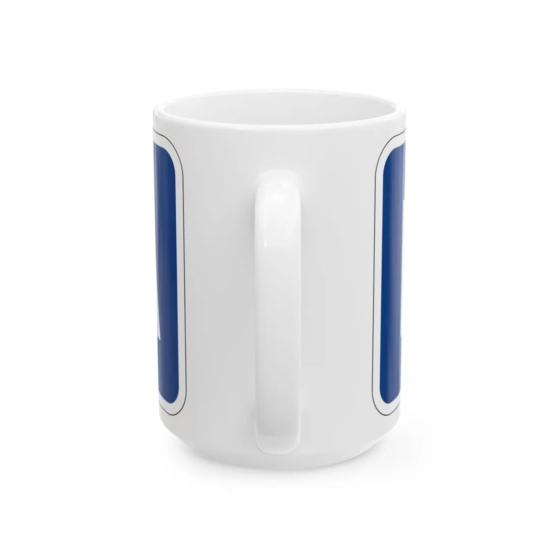 To plate blue es (Puerto Rico) (Road Sign) White Coffee Mug - Go Mug Yourself