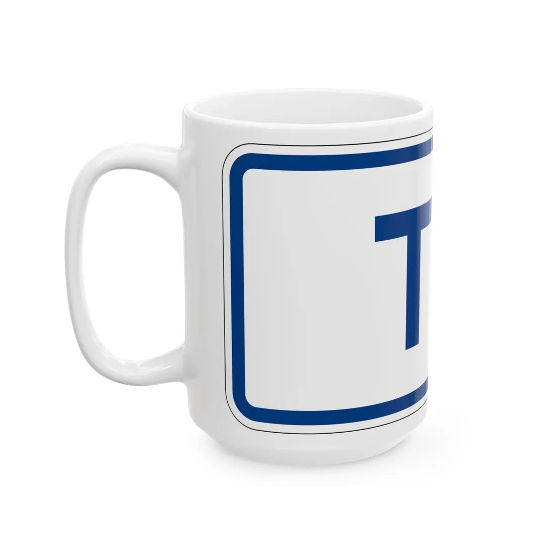 To plate South Carolina (South Carolina) (Road Sign) White Coffee Mug - Go Mug Yourself