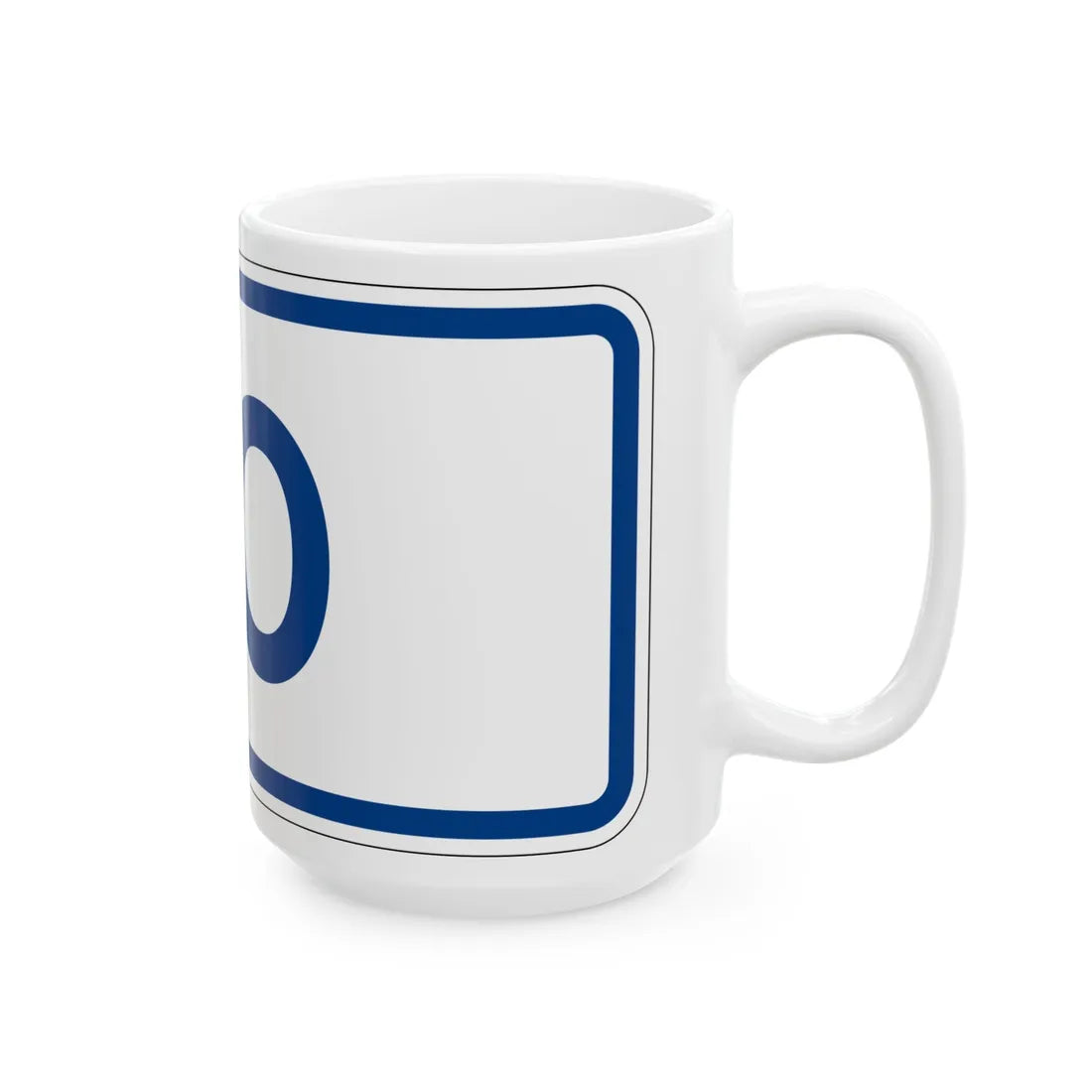 To plate South Carolina (South Carolina) (Road Sign) White Coffee Mug - Go Mug Yourself