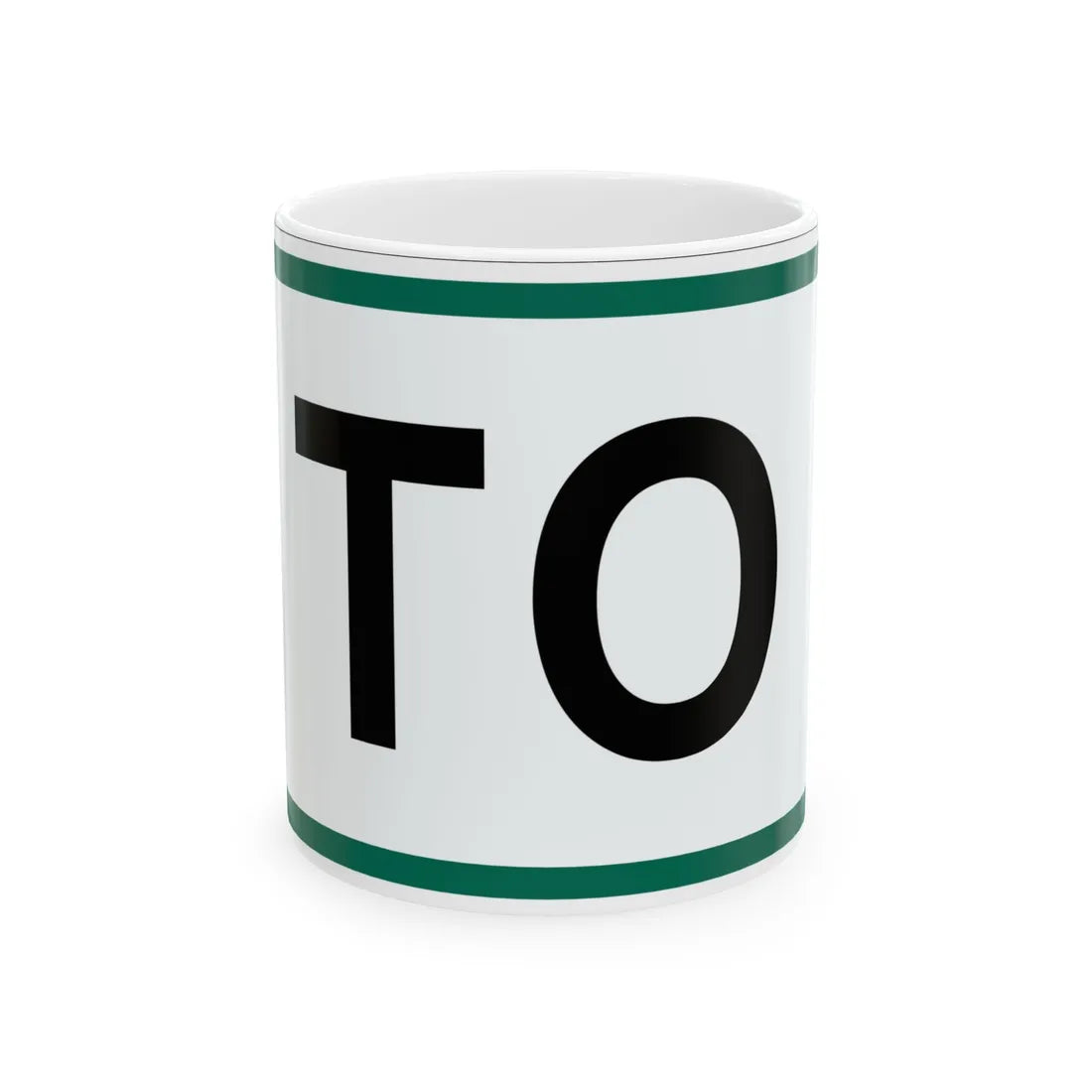 To plate South Dakota (South Dakota) (Road Sign) White Coffee Mug 11oz - Go Mug Yourself