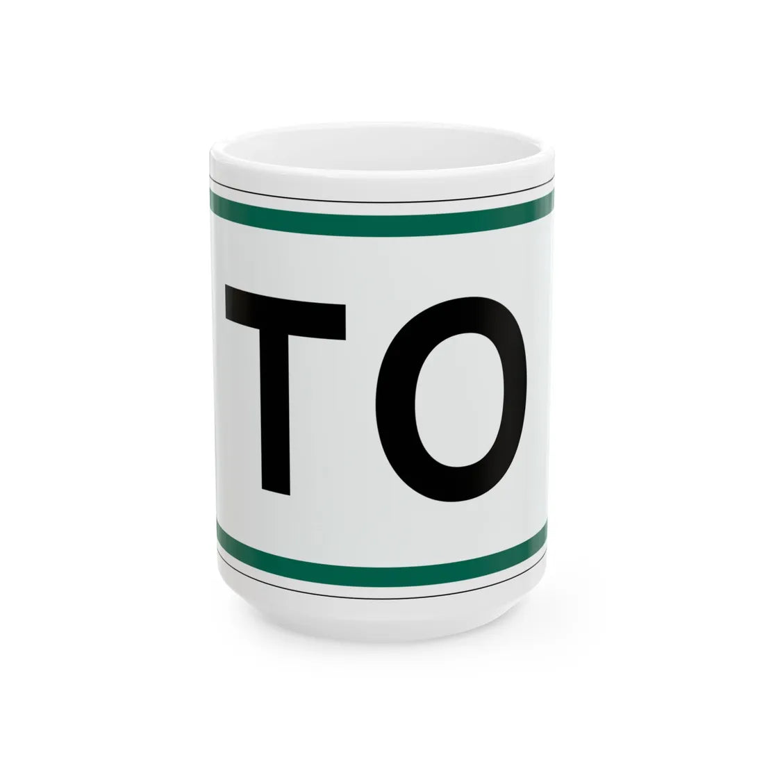 To plate South Dakota (South Dakota) (Road Sign) White Coffee Mug 15oz - Go Mug Yourself
