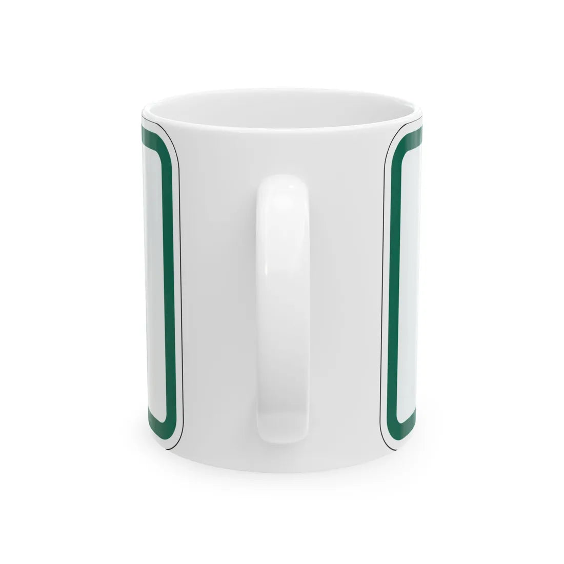 To plate South Dakota (South Dakota) (Road Sign) White Coffee Mug - Go Mug Yourself