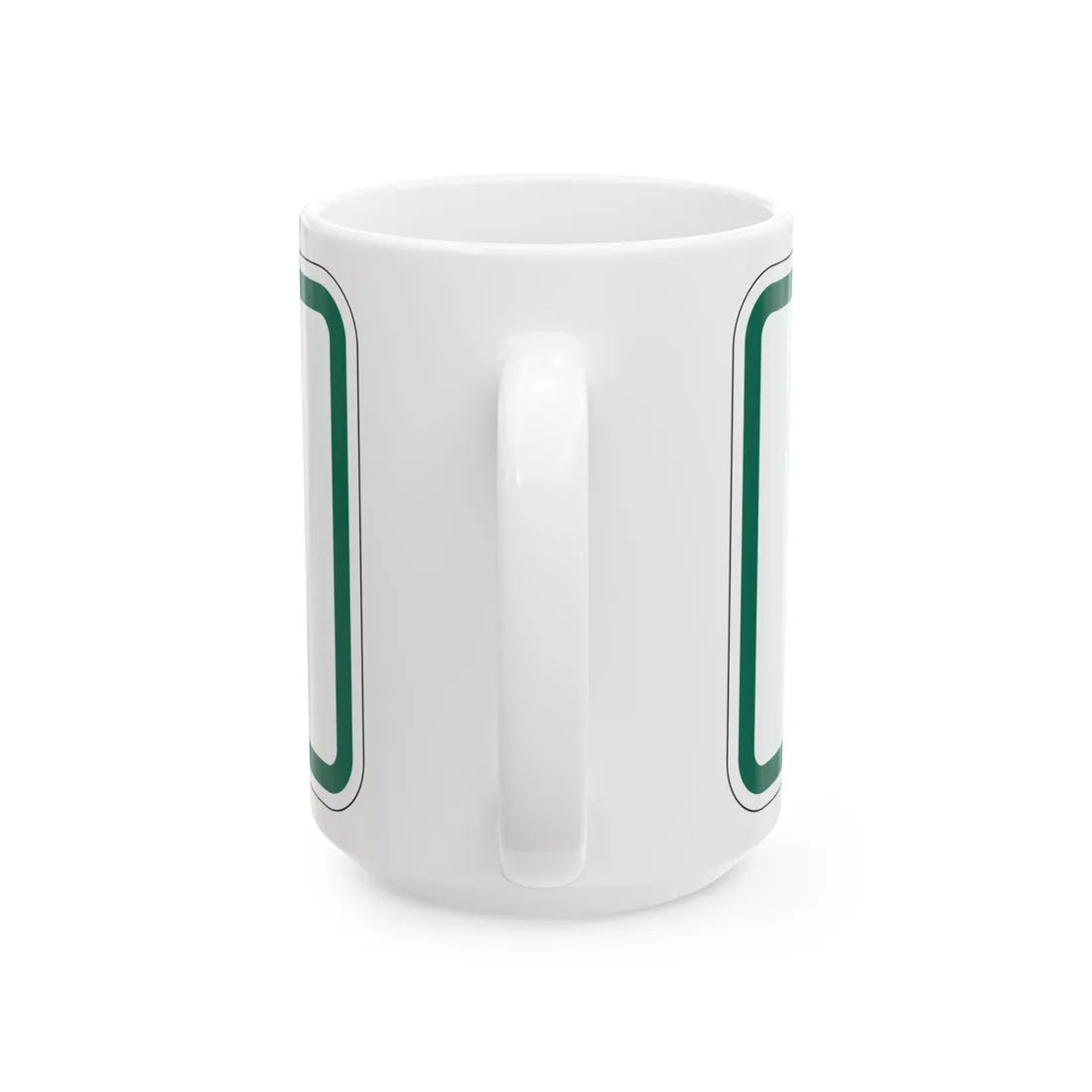 To plate South Dakota (South Dakota) (Road Sign) White Coffee Mug - Go Mug Yourself
