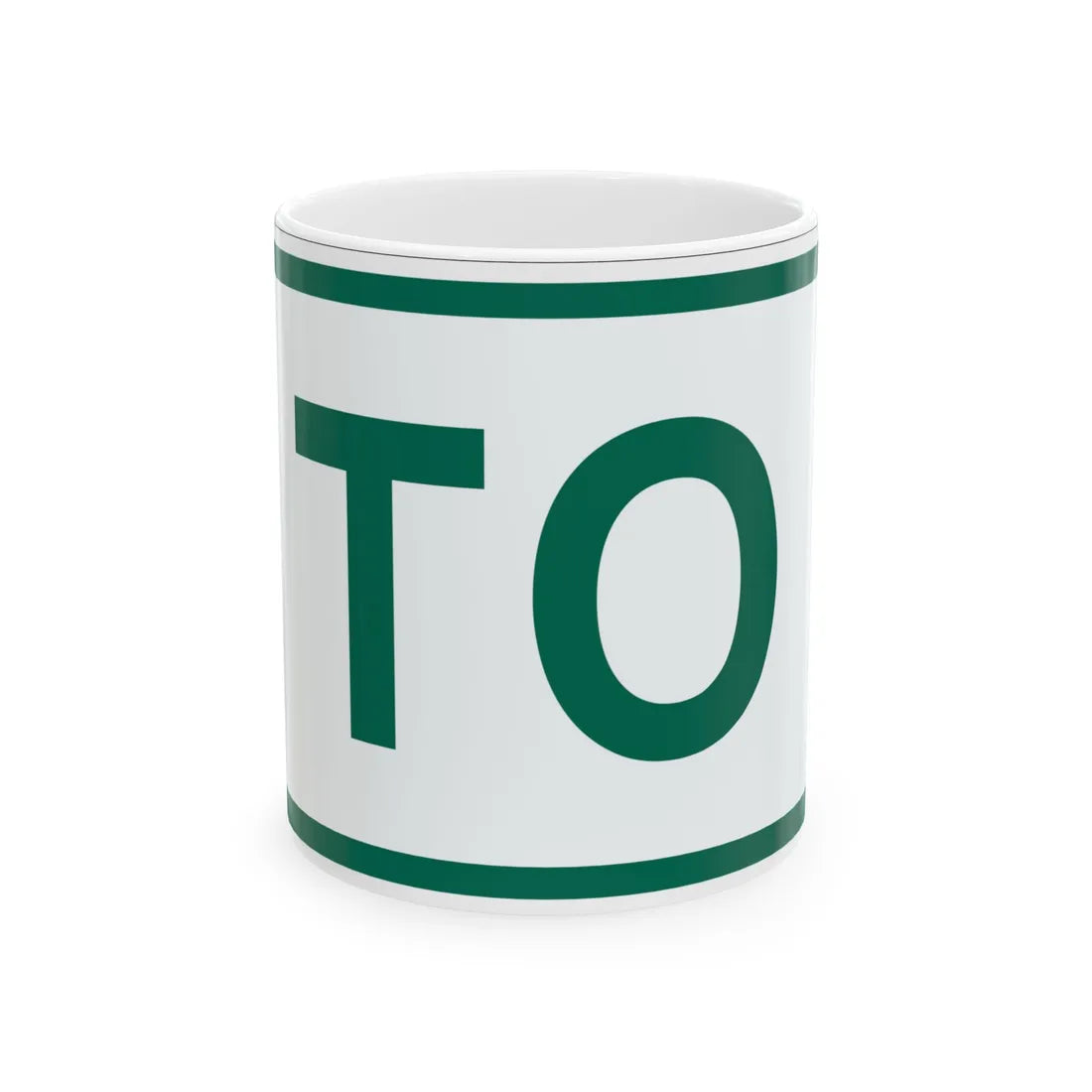 To plate Vermont (Vermont) (Road Sign) White Coffee Mug 11oz - Go Mug Yourself