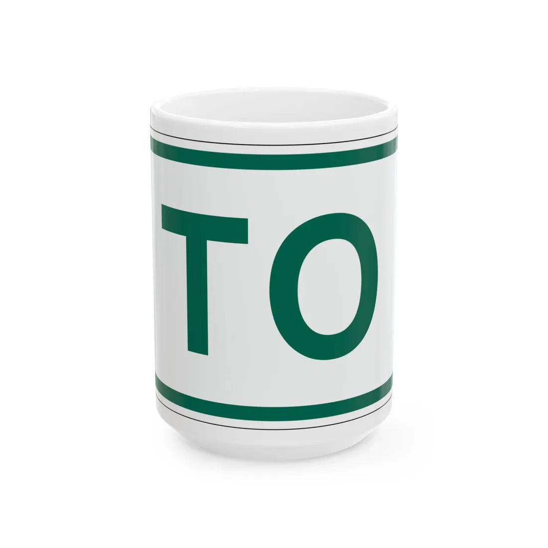 To plate Vermont (Vermont) (Road Sign) White Coffee Mug 15oz - Go Mug Yourself