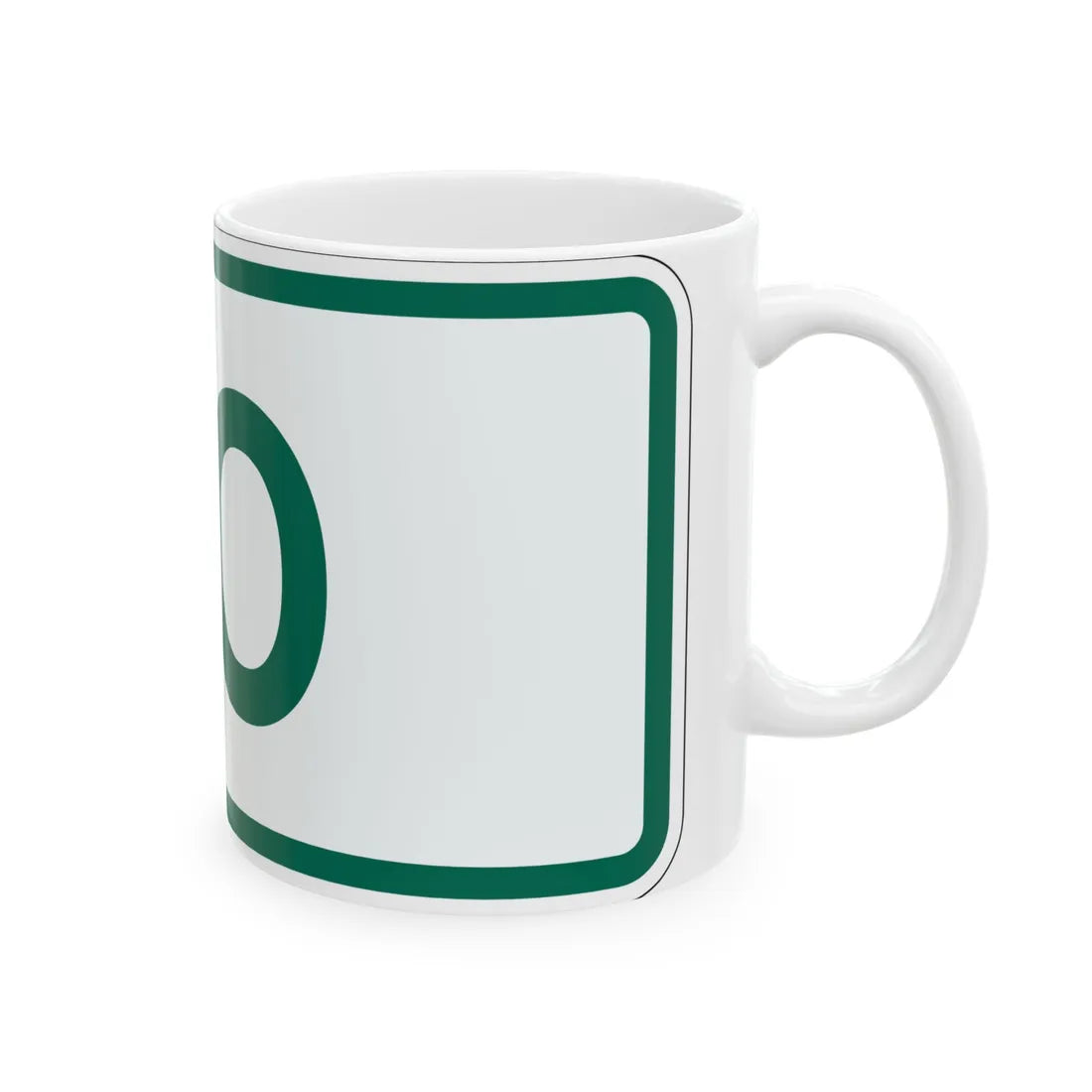 To plate Vermont (Vermont) (Road Sign) White Coffee Mug - Go Mug Yourself