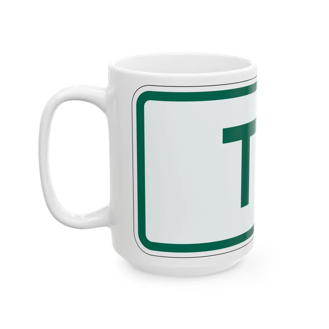 To plate Vermont (Vermont) (Road Sign) White Coffee Mug - Go Mug Yourself