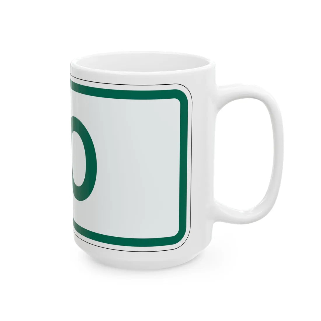 To plate Vermont (Vermont) (Road Sign) White Coffee Mug - Go Mug Yourself