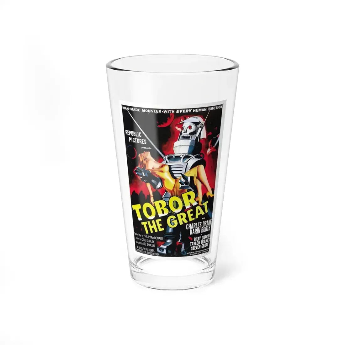 TOBOR THE GREAT 1954 Movie Poster - Pint Glass 16oz 16oz - Go Mug Yourself