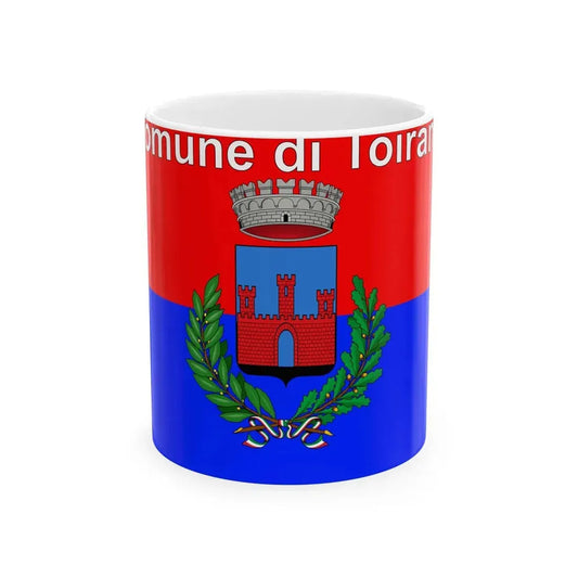Toirano-Bandiera (Italy) White Coffee Mug 11oz - Go Mug Yourself