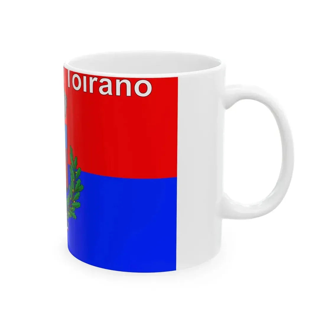 Toirano-Bandiera (Italy) White Coffee Mug - Go Mug Yourself