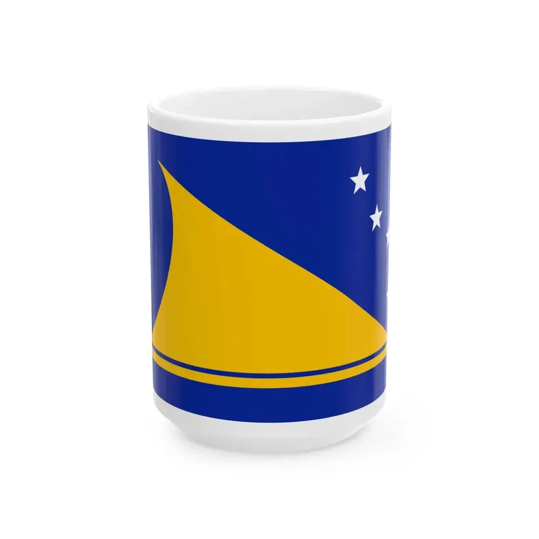 Tokelau flag reconstruction (New Zealand) White Coffee Mug 15oz - Go Mug Yourself