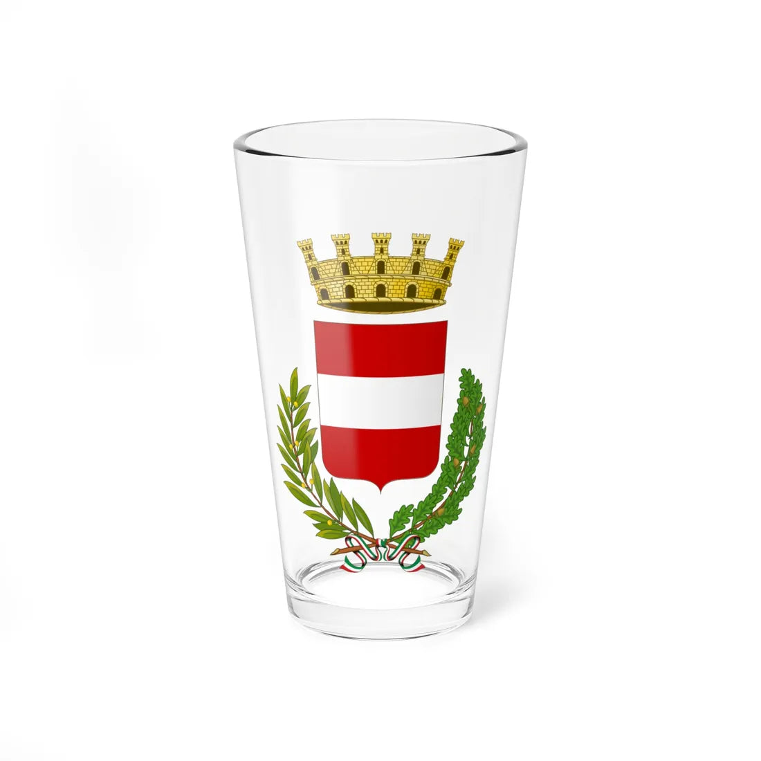 Tolentino-Stemma (Italy) (Coat of Arms) Pint Glass 16oz 16oz - Go Mug Yourself