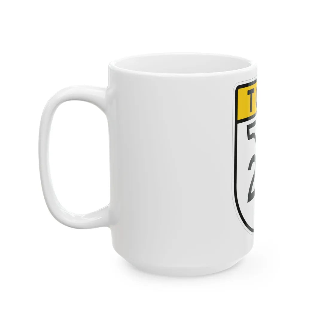 Toll Florida 23 (Florida) (Road Sign) White Coffee Mug - Go Mug Yourself