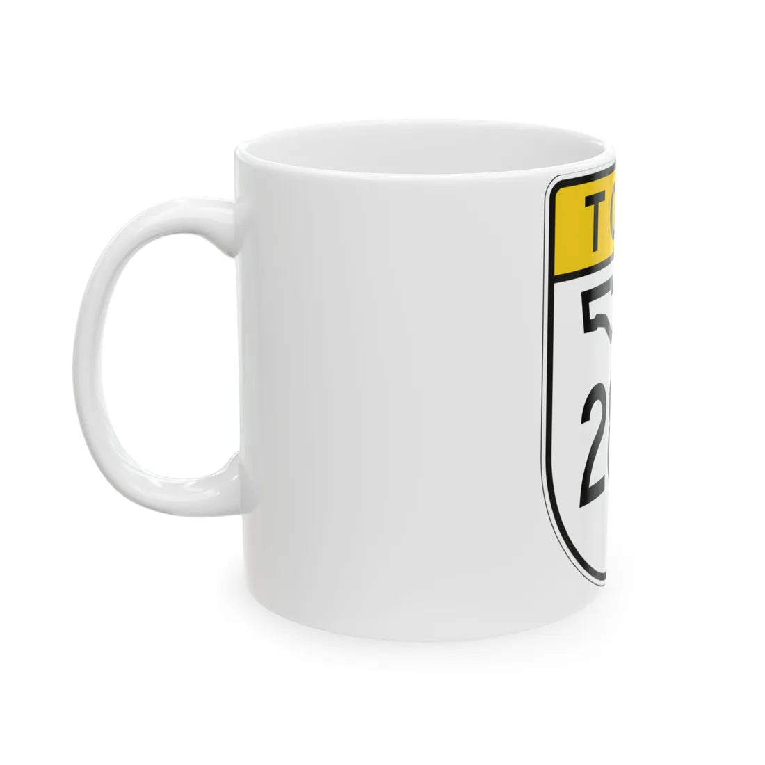 Toll Florida 281 (Florida) (Road Sign) White Coffee Mug - Go Mug Yourself