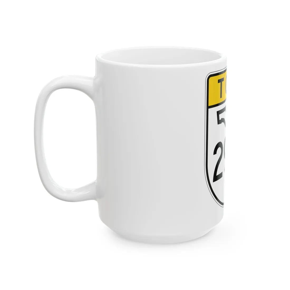Toll Florida 293 (Florida) (Road Sign) White Coffee Mug - Go Mug Yourself